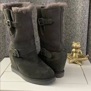 Australian Luxe Collective Wedge Heel Gray Boot